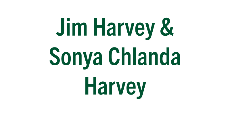 Jim Harvey and Sonya Chlanda Harvey